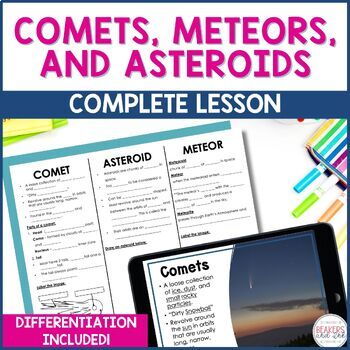 Preview of Comets Meteors Asteroids Complete Lesson