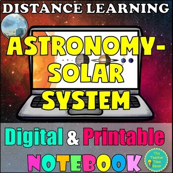 Preview of Solar System Space Science Google Slides Digital Unit Bundle