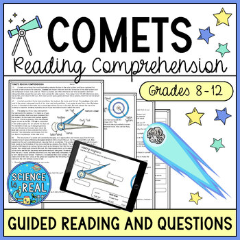 Preview of Comets Reading Comprehension