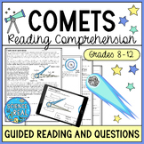 Comets Reading Comprehension