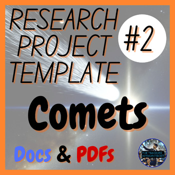 Preview of Comets | Science Research Project Template #2 | Astro (Offline Version)