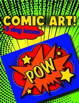 Preview of Comic Book Action Word Art Activity