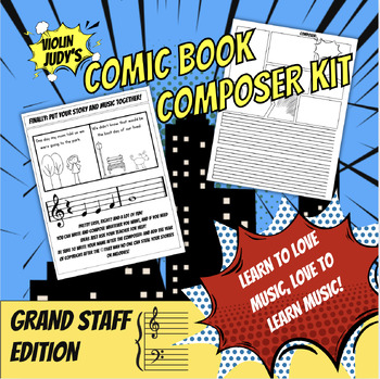 Preview of Comic Book Composer Kit: Grand Staff