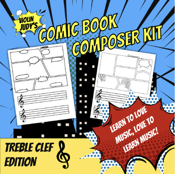 Preview of Comic Book Composer Kit: Treble Clef