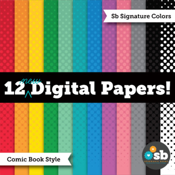 Comic Book digital papers