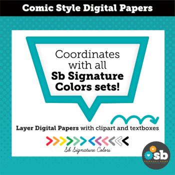 Comic Book digital papers