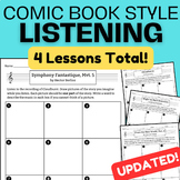 Comic Book Style LISTENING LESSONS - 4 Total! December Dig