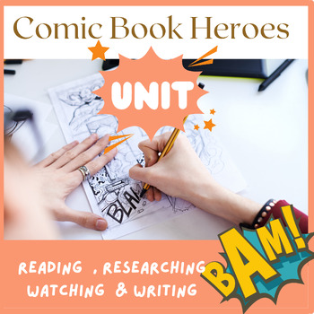 Preview of Comic Book Superhero Unit | Comic Book PBL Unit