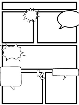 Comic Book Template by Kate Romanticizing Teaching | TPT