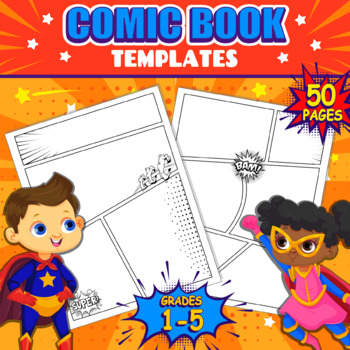 Drawing For Kids Ages 8-12 Comic Templates: Kid Activities For The Car To  Get Busy Creating Own Comics During Travels And Trips: America, Comic Book  Template: 9798784146878: : Books