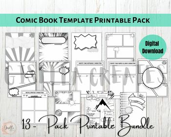Preview of Comic Book Template, Create Your Own Comic Book, Plot Outline