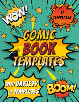 Blank Comic Book for kids with variety of templates: Variety of