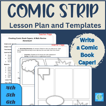 Preview of Comic Book Templates Digital & Printable | End of Year Writing Activity | ELA