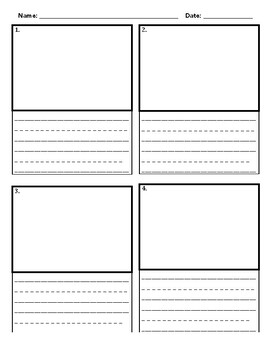 Comic Book Writing Paper (2 lines)