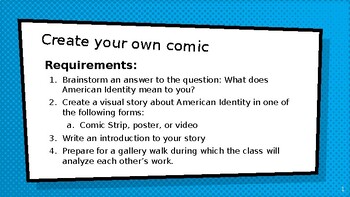 Preview of Comic Project Template: What is your identity?