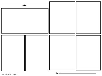 Comic Strip Bilingual Templates-English Version by For the Amor of Teaching