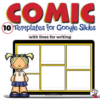 Preview of Comic Strip Book Templates for Google Slides - Figurative Language - Poetry
