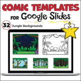 Comic Strip Book Templates for Google Slides | Jungle Backgrounds