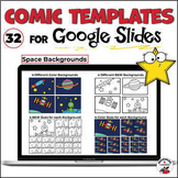 Comic Strip Book Templates for Google Slides | Space Backgrounds