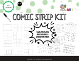 Comic Strip Kit (Panel Template, Speech Bubbles, Character