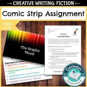 Preview of Comic Strip Project / Intro to Graphic Novels for Creative Writing, EDITABLE