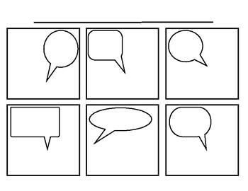 printable comic strips with blank bubbles