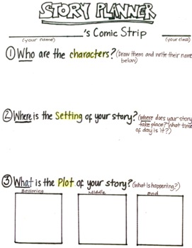 Preview of Comic Strip Story Planner