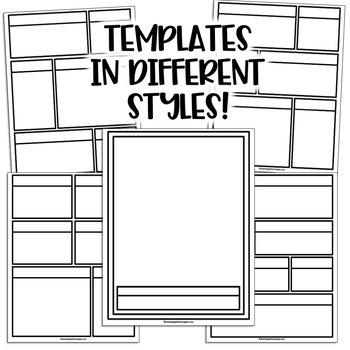 Comic Strip Template Writing Book Pages  Comic strip template, Writing a  book, Writing workshop