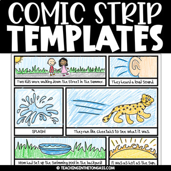 Preview of Comic Strip Template Writing Book Pages
