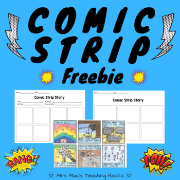 Preview of Comic Strip Template FREEBIE!