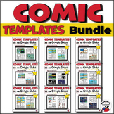 Comic Strip Templates Google Slides Bundle - 9 Different Themes