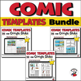 Comic Strip Template Google Slides Bundle - City | Pirate | Sea