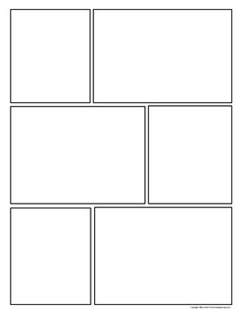 Comic Strip Template Pages for Creative Assignments