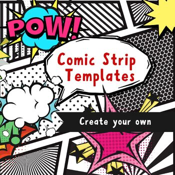 Preview of Comic Strip Template Pages for Creative Assignments