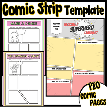 Comic Strip Templates  Comic Book Paper or Graphic Novel Paper