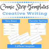 Comic Strip Template with Story Board and Character Sketches