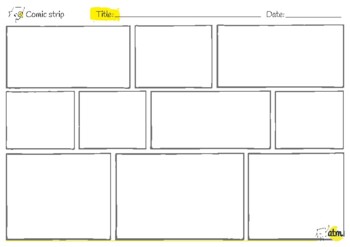 Preview of Comic Strip Templates