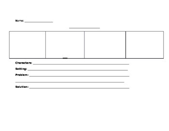 Preview of Comic Strip/Story Board Graphic Organizer