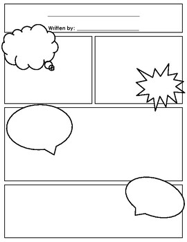 Comic Template by MB Classroom | TPT