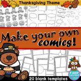 Comic Templates - Make your own Comic - Thanksgiving Theme