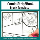 Comic book strip blank template | Visual note taking & One