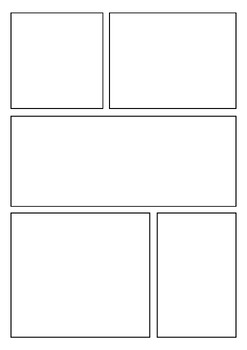 Comic Strip Template Pages for Creative Assignments