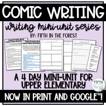 Preview of Comic or Graphic Novel Writing Mini Unit
