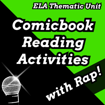 Preview of Fun Summer School Reading Curriculum Comicbook Hero Thematic Unit
