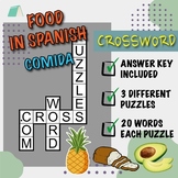 Comida (Food) - Spanish Crossword Puzzles - Beg & Int Puzzles