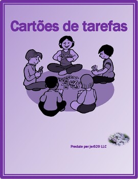 Preview of Comida (Food in Portuguese) Task Cards