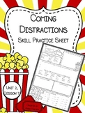 Coming Distractions (Questioning Movies): Skill Practice Sheet