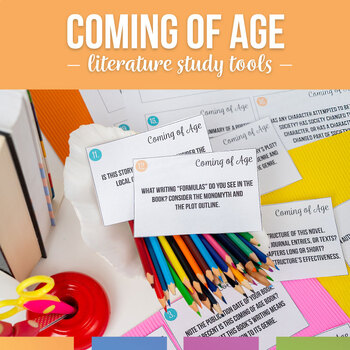 Preview of Coming of Age Questions Lit Circle - Book Club - Independent Reading Questions