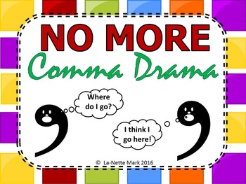 Preview of Comma Drama PowerPoint with Student Workbook