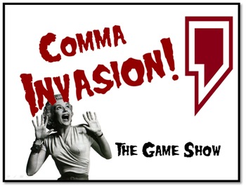 Preview of Comma Invasion - Fun Test Prep Review Game